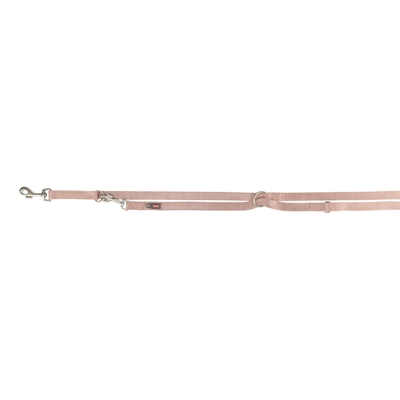 Trixie Hondenriem Premium Verstelbaar Blush Roze - 200 x 1,5 cm