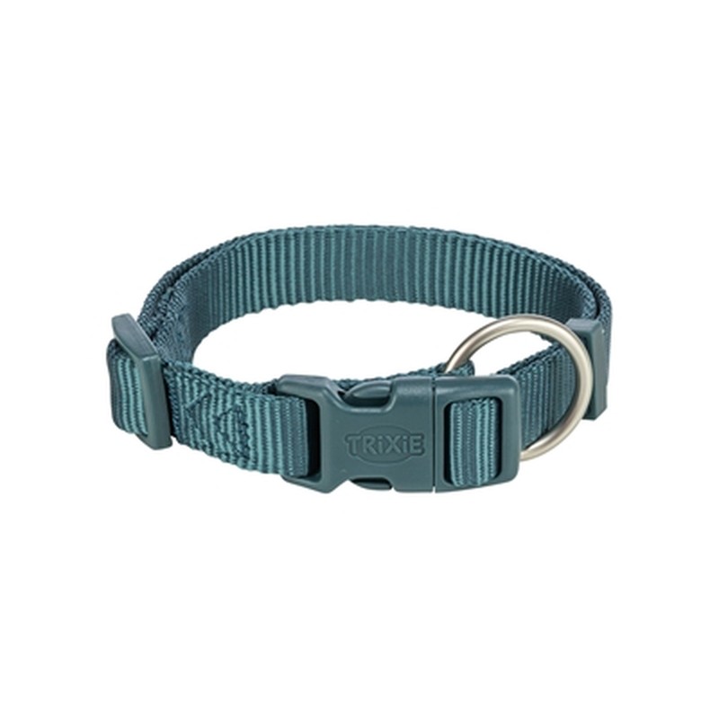 Trixie Halsband Hond Premium Petrol Blauw - 35-55 x 2 cm