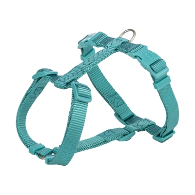 Trixie Hondentuig Premium H-Tuig Aqua Blauw - 52-75 x 2 cm