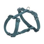 Trixie Hondentuig Premium H-Tuig Petrol Blauw - 42-60 x 1,5 cm
