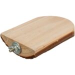 Trixie Platform Met Schroefbevestiging Schorshout - 15 x 10 cm