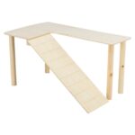 Trixie Platform Met Helling Voor Muizen / Hamsters Onbehandeld Hout - 47 x 30 x 25 cm