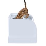 Imac Kattenbak Frida Met Lade Lichtblauw - 56 x 40 x 43,5 cm