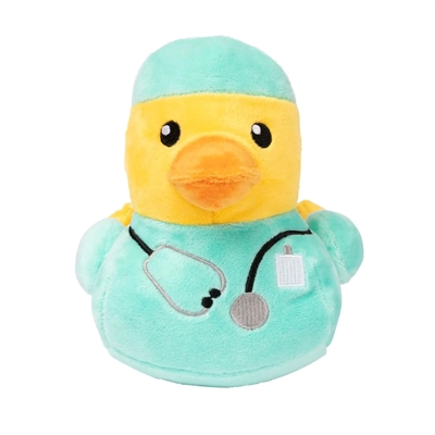 Fuzzyard Duck Ducktor Pluche - 16 x 15 x 17 cm