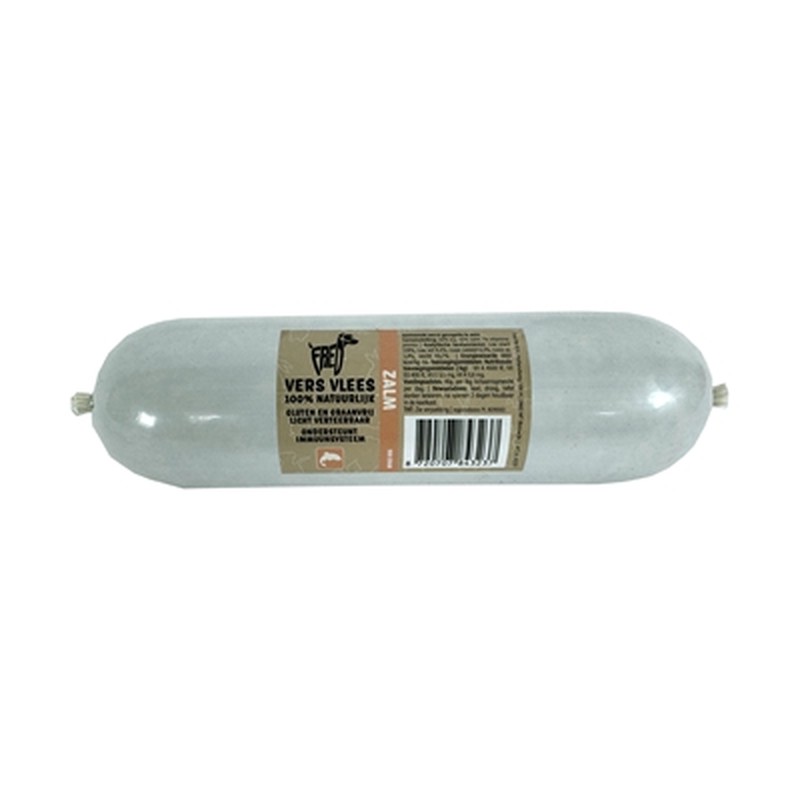 HuisdierXL VDM 452689 image derivative v1 Freds Gestoomd Vers Vlees Worst Zalm Graan En Glutenvrij - 900 g