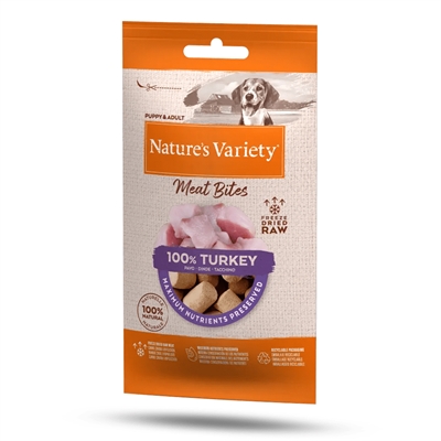 452789.jpg Natures Variety Freeze Dried Meat Bites Turkey - 20 g