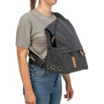 Trixie Be Nordic Hondentas Rugtas Bjorn Zwart - 35 x 20 x 40 cm