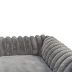 Trixie Hondenmand Lonni Ribfluweel Hoekig Grijs - 100 x 70 cm