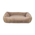 Trixie Hondenmand Lonni Ribfluweel Hoekig Lichtbruin - 100 x 70 cm
