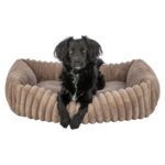 Trixie Hondenmand Lonni Ribfluweel Hoekig Lichtbruin - 65 x 50 cm