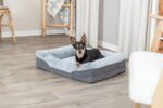 Trixie Vital Hondenmand Lino Hoekig Grijs / Lichtgrijs - 90 x 65 cm