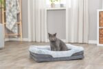 Trixie Vital Hondenmand Lino Hoekig Grijs / Lichtgrijs - 90 x 65 cm