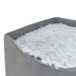 Trixie Kattenhuis Harvey Grijs-Wit / Zwart - 38 x 38 x 38 cm