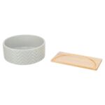 Trixie Zandbad Met Platform Muizen / Hamsters Keramiek / Hout - 20 x 20 cm 21 x 8 cm