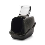 Savic Kattenbak Nestor Marble Zwart / Goud - 56 x 39 x 38,5 cm