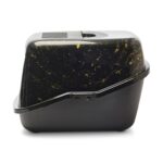Savic Kattenbak Nestor Marble Zwart / Goud - 56 x 39 x 38,5 cm