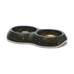 Savic Voerbak Delice Dubbel Marble Zwart / Goud - 26 x 15,5 x 4 cm 2 x 200 ml
