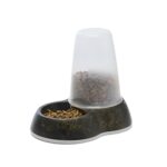 Savic Voerdispencer Loop Marble Zwart / Goud - 26 x 17,5 x 23 cm 1,5 l