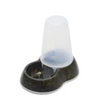 Savic Voerdispencer Loop Marble Zwart / Goud - 26 x 17,5 x 23 cm 1,5 l