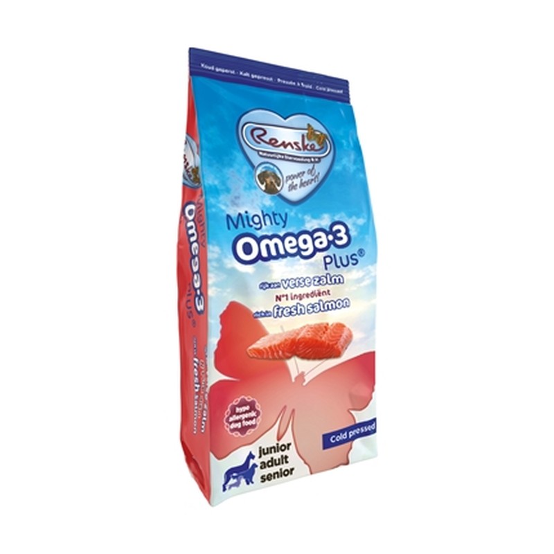HuisdierXL VDM 452993 image derivative v1 Renske Mighty Omega Plus Zalm Geperst Hypoallergeen - 12 kg