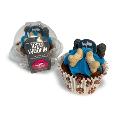 453012.jpg The Barking Bakery Carob Woofin Met Blauw Glazuur