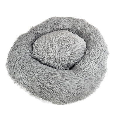 Sazzz Hondenmand Fluffy Lichtgrijs - 65 x 65 x 15 cm