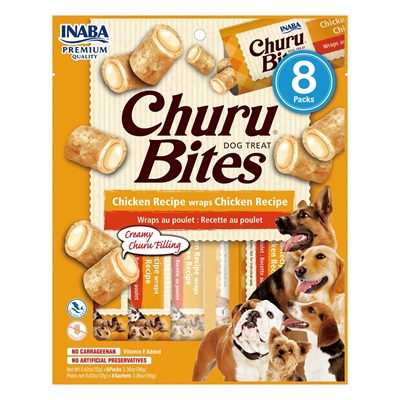 453250.jpg Inaba Dog Churu Bites Chicken Recipe Wraps - 8 x 12 g