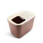 Savic Kattenbak Hop In Champagne Roze / Terracotta - 58,5 x 39 x 39,5 cm