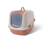 Savic Kattenbak Nestor Jumbo Champagne Roze / Terracotta - 66,5 x 48,5 x 46,5 cm