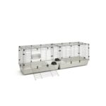 Savic Clubix 200 Knaagdierkooi Zwart / Lichtgrijs - 200 x 50 x 63,5 cm