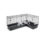 Savic Clubix Corner Knaagdierkooi Zwart - 146,5/100 x 50 x 63,5 cm