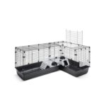 Savic Clubix Corner Knaagdierkooi Zwart - 146,5/100 x 50 x 63,5 cm
