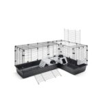 Savic Clubix Corner Knaagdierkooi Zwart - 146,5/100 x 50 x 63,5 cm