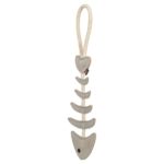 Trixie Visgraat Leer Met Touw - 43 cm