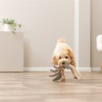Trixie Visgraat Leer Met Touw - 43 cm