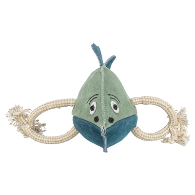 Trixie Vis Leer Met Touw - 28 cm