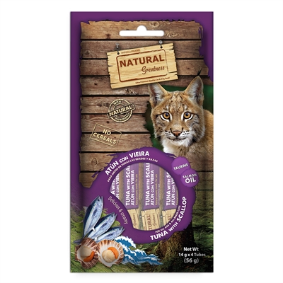 454086.jpg Natural Greatness Creamy Tuna With Scallop Dha Brain Support - 4 x 14 g