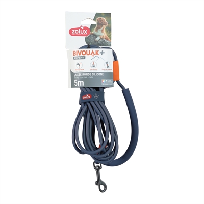 Zolux Bvk Sleeplijn Rond Siliconen Blauw - 5 Mtr X 0,6 cm
