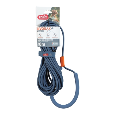 Zolux Bvk Sleeplijn Rond Siliconen Blauw - 10 Mtr X 0,6 cm