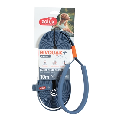 Zolux Bvk Sleeplijn Plat Siliconen Blauw - 10 Mtr X 1,5 cm