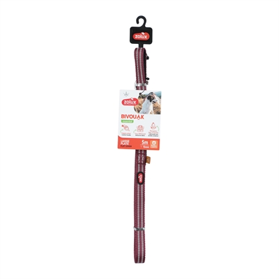 Zolux Bvk Sleeplijn Plat Rood - 5 Mtr 1,5 cm