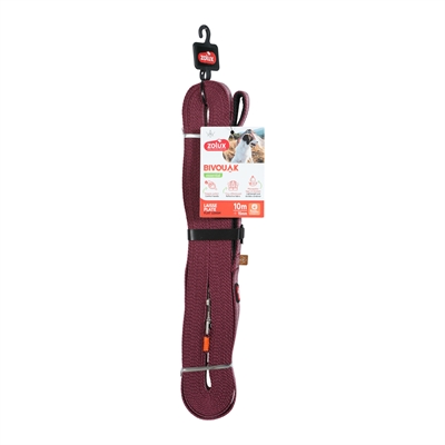 Zolux Bvk Sleeplijn Plat Rood - 10 Mtr 1,5 cm