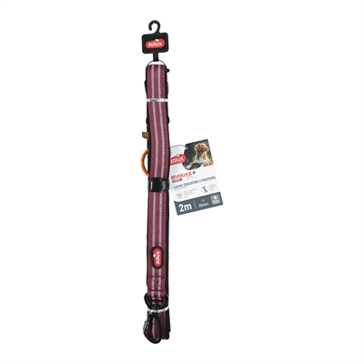 Zolux Bvk Hondenriem Trainingsriem Rood - 2 Mtr X 3,5 cm