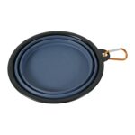 Zolux Bvk Voerbak Opvouwbaar Siliconen Blauw - 13 cm 450 ml
