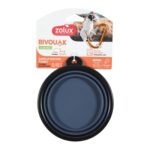 Zolux Bvk Voerbak Opvouwbaar Siliconen Blauw - 13 cm 450 ml