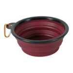 Zolux Bvk Voerbak Opvouwbaar Siliconen Rood - 16 cm 650 ml