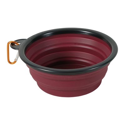 454194.jpg Zolux Bvk Voerbak Opvouwbaar Siliconen Rood - 16 cm 650 ml