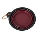 Zolux Bvk Voerbak Opvouwbaar Siliconen Rood - 16 cm 650 ml