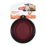 Zolux Bvk Voerbak Opvouwbaar Siliconen Rood - 16 cm 650 ml