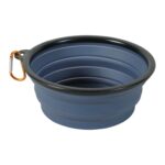 Zolux Bvk Voerbak Opvouwbaar Siliconen Blauw - 17 cm 1 l
